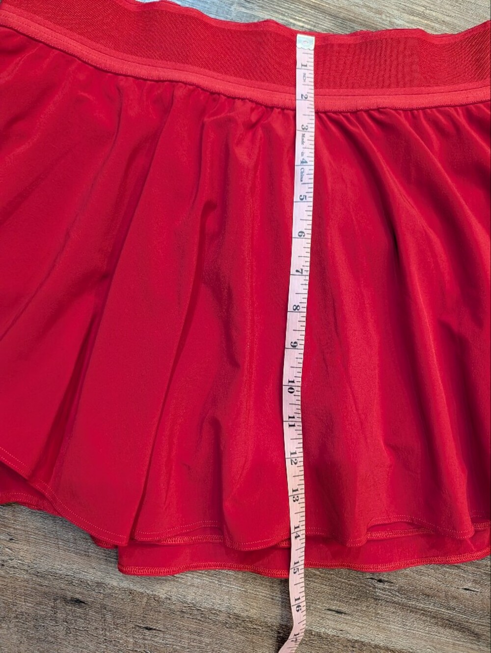 Lululemon Court Rival High-Rise Skirt Long in Dark Red Sz 14 - Picture 15 of 16